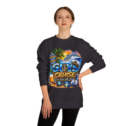 Guys Cruise Sweatshirt – Men’s Cruise Vacation Graphic Crewneck