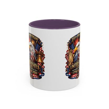 250th Anniversary United States Eagle Coffee Mug – Patriotic 1776–2026 Accent Mug