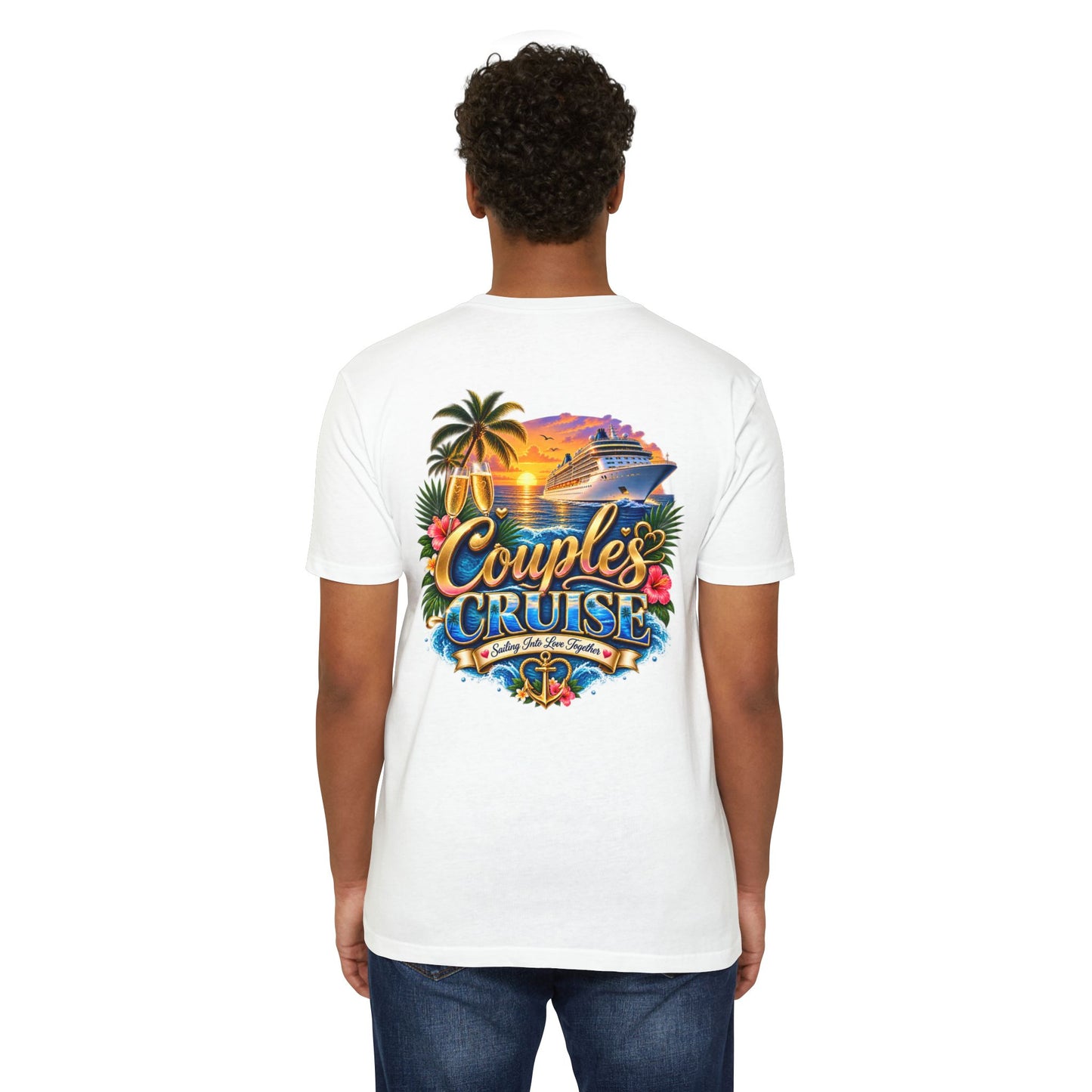 Couples Cruise T-Shirt — Tropical Cruise Vacation Graphic Tee
