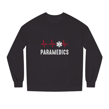 Paramedics Crewneck Sweatshirt — EMS Star of Life Heartbeat Design