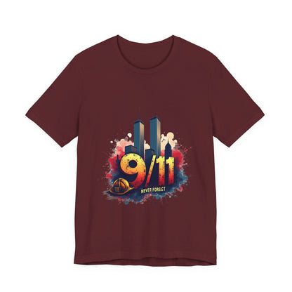9/11 Memorial T-Shirt — Never Forget Tribute Tee