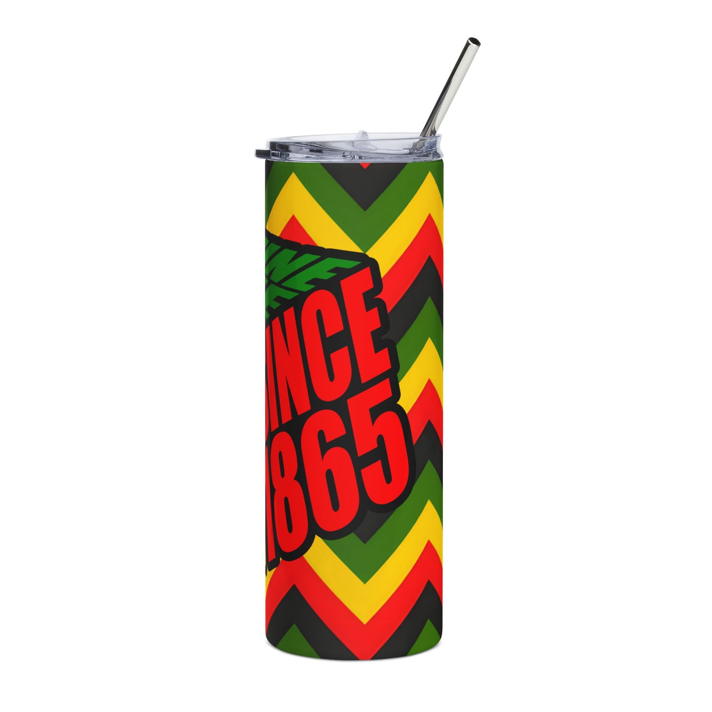 20oz Stainless Tumbler — Reggae Rasta 'Break Every Chain' Insulated Travel Cup