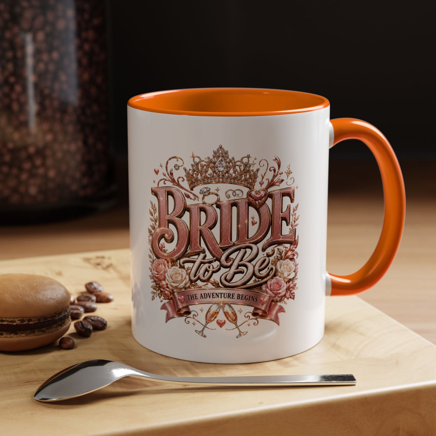 Bride to Be Coffee Mug — Floral Bridal Accent Mug (11/15oz)