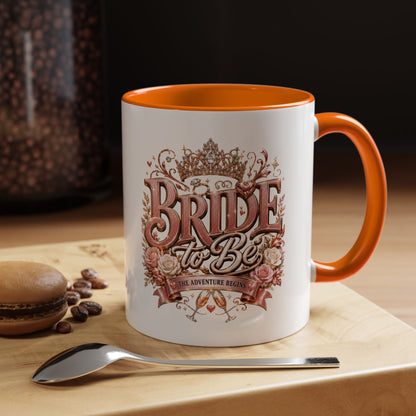 Bride to Be Coffee Mug — Floral Bridal Accent Mug (11/15oz)