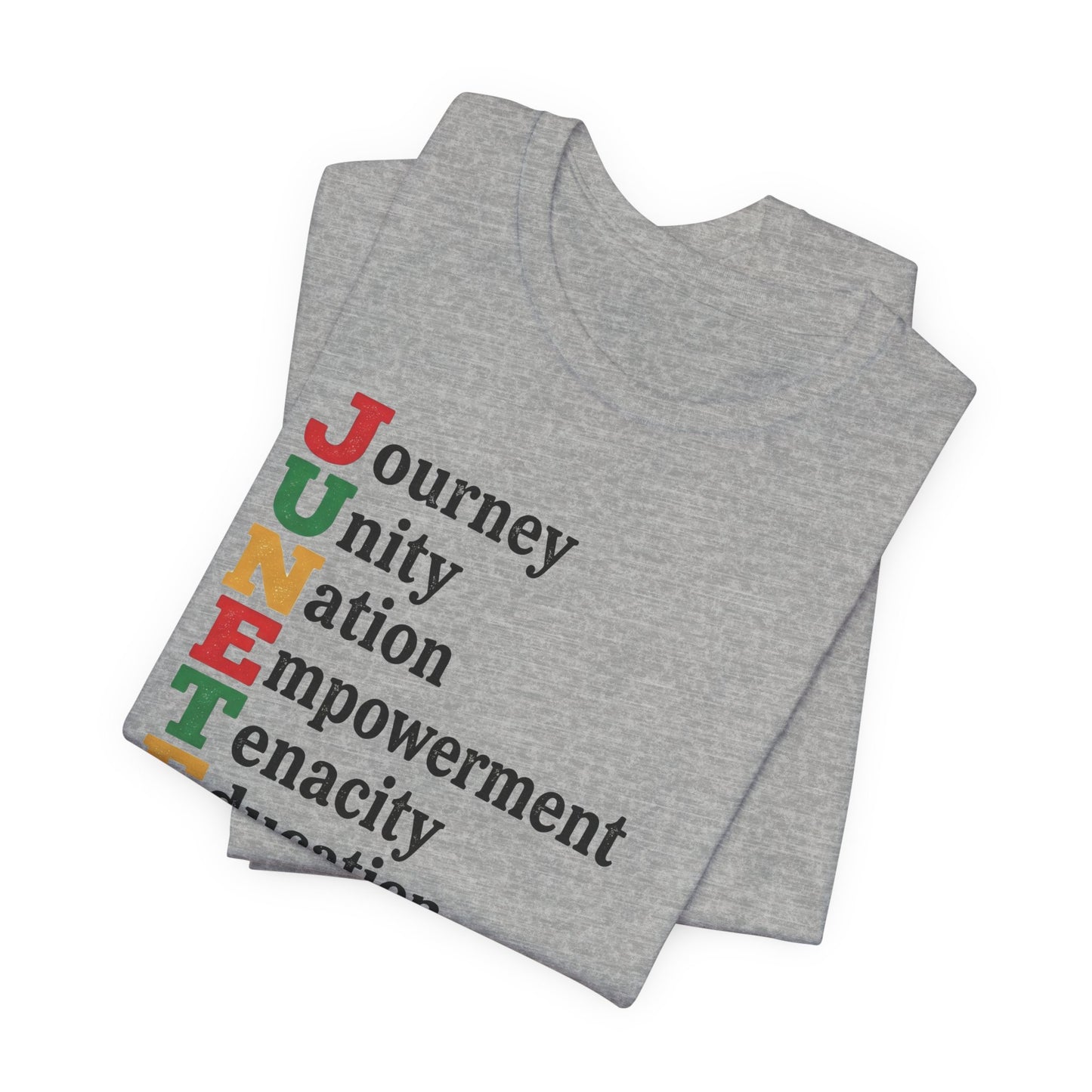Juneteenth Acrostic T-Shirt — Journey, Unity, Empowerment Tee