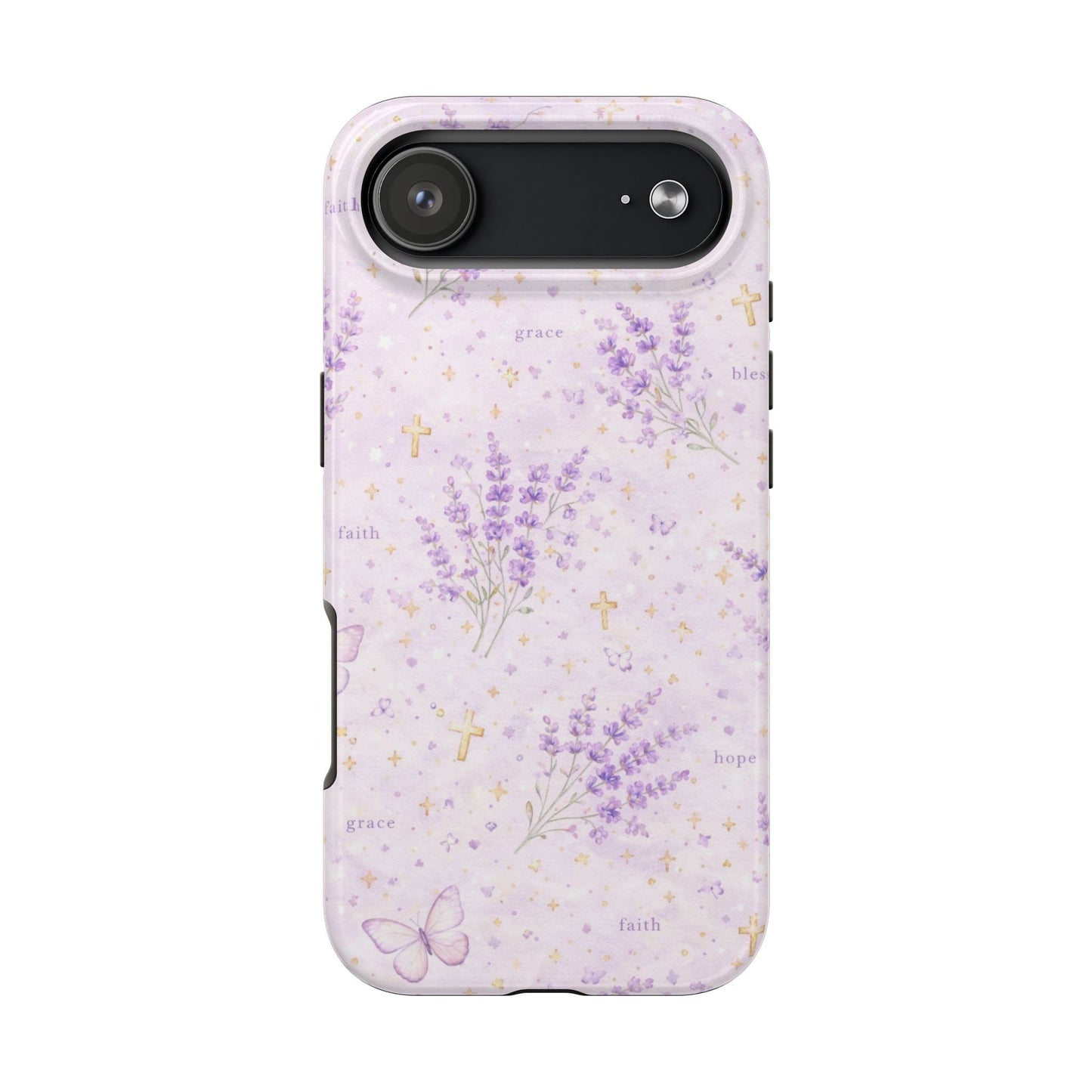 Faith Grace Blessed Phone Case | Christian Floral iPhone Case