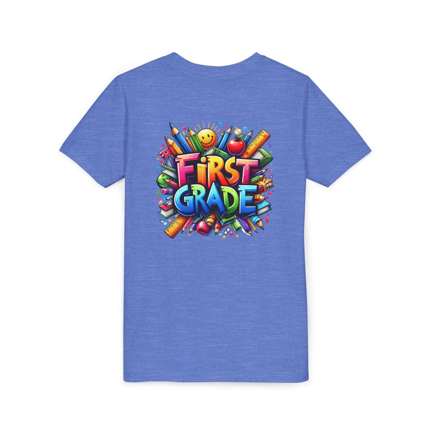 First Grade Kids Tee — Colorful Back-to-School Shirt for Boys & Girls