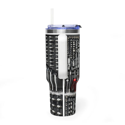Dad Tools 40oz Vacuum Tumbler — "Dad: Best Man, Myth, Legend" Insulated Travel Mug