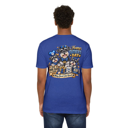 Father's Day Dog Dad T-Shirt – "Best Dog Dad Ever" Paw Print Tee