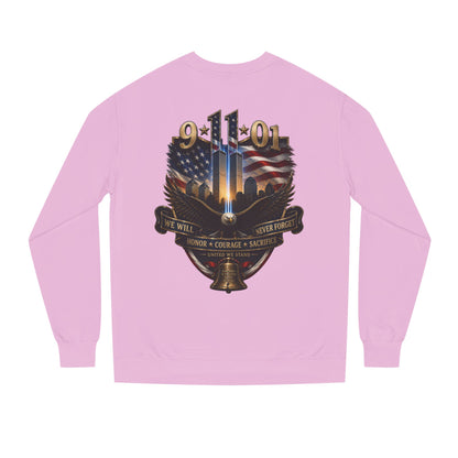 9/11 Memorial Sweatshirt — We Will Never Forget Tribute Crewneck