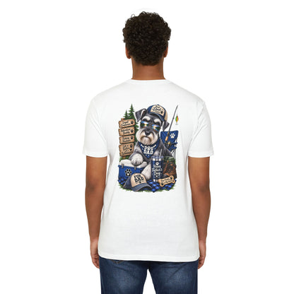 Schnauzer Dad T-Shirt – Fishing & Camping Dad Graphic Tee