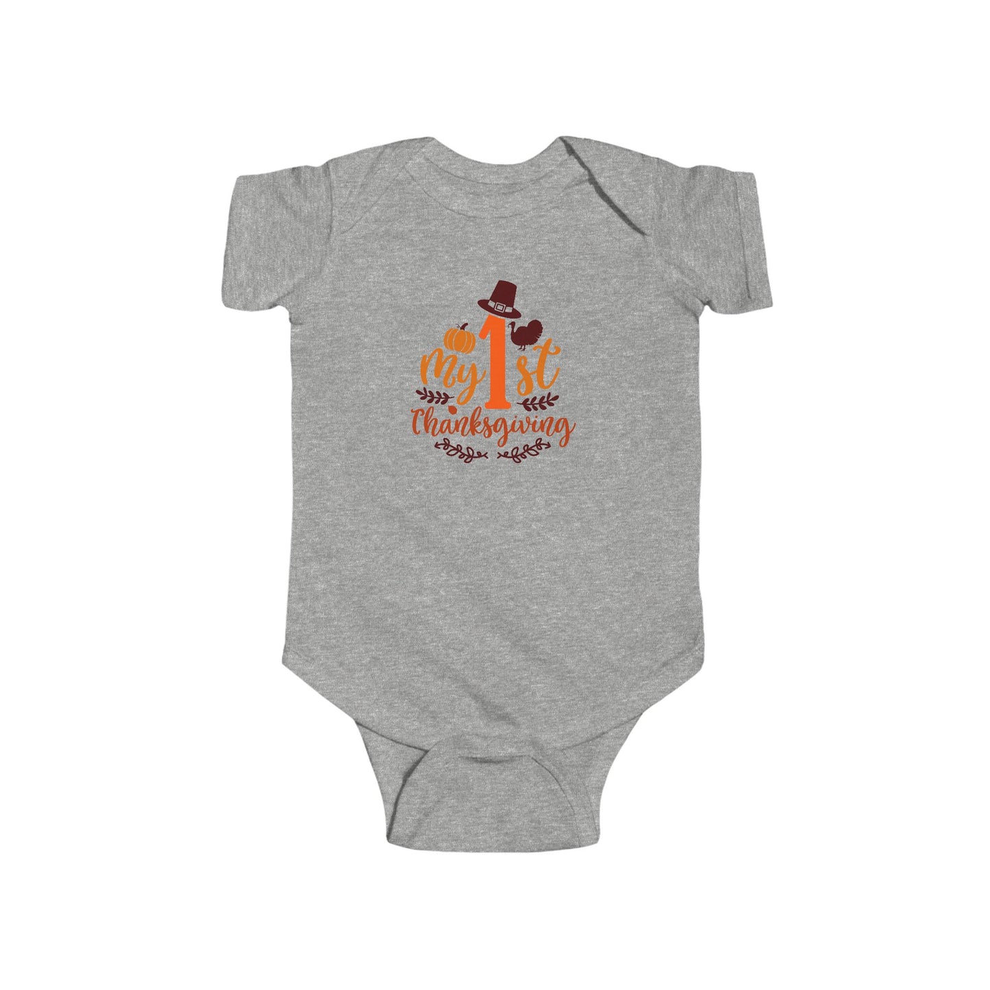 Baby Bodysuit - My 1st Thanksgiving Cute Turkey Onesie