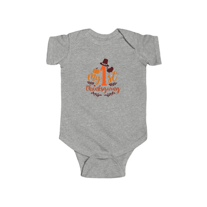 Baby Bodysuit - My 1st Thanksgiving Cute Turkey Onesie