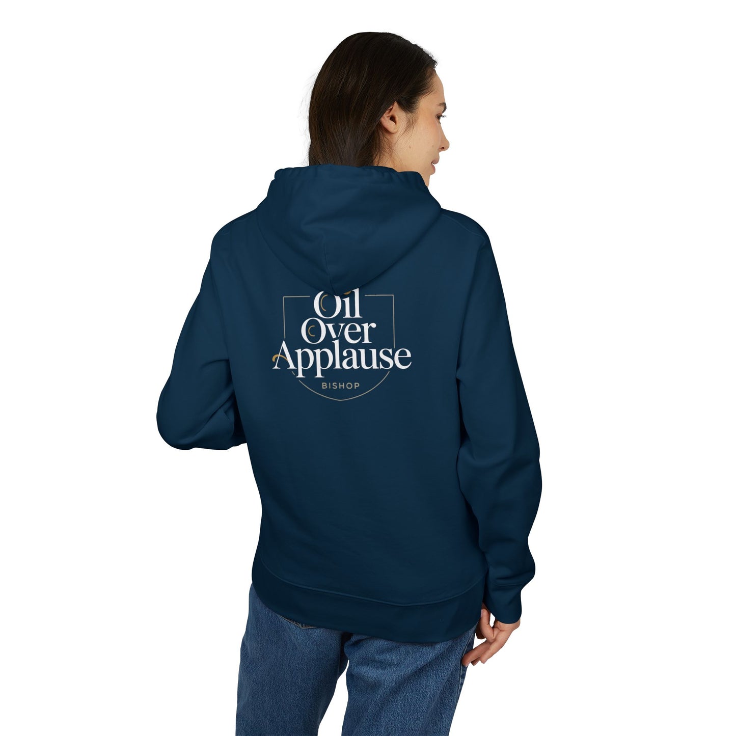 Oil Over Applause Hoodie — Minimalist Logo Pullover