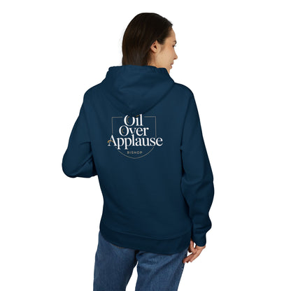 Oil Over Applause Hoodie — Minimalist Logo Pullover