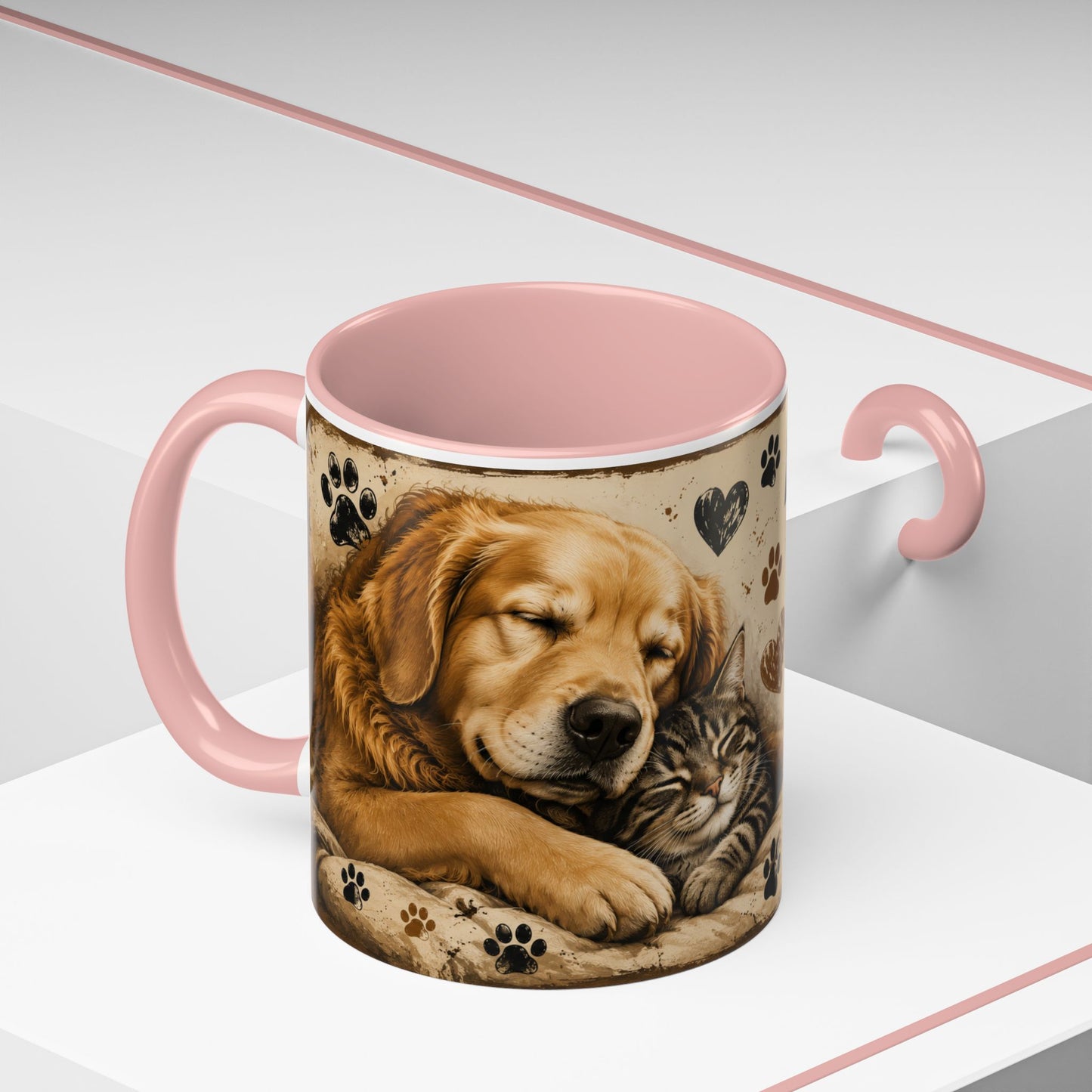 Coffee Mug – "A House Is Not A Home Without Paws" Pet Lover Accent Mug