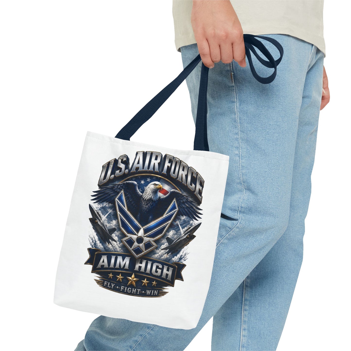 U.S. Air Force Aim High Tote Bag — Patriotic Eagle Military Tote