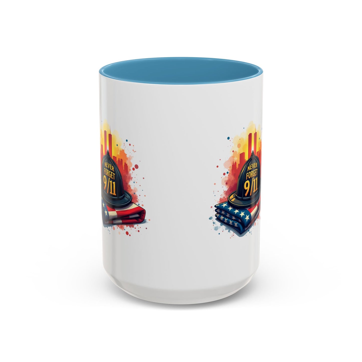 Never Forget 9/11 Memorial Accent Coffee Mug