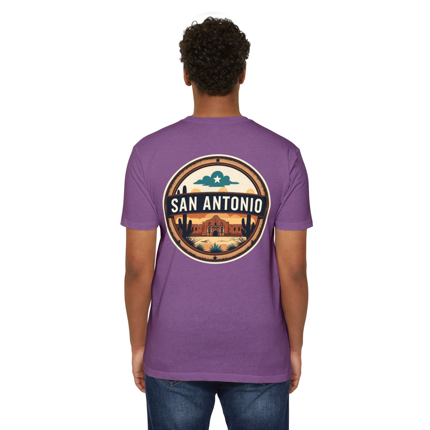 San Antonio Badge T-Shirt — Vintage Desert City Graphic