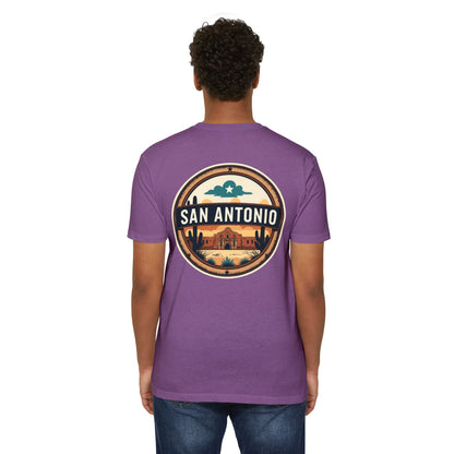 San Antonio Badge T-Shirt — Vintage Desert City Graphic