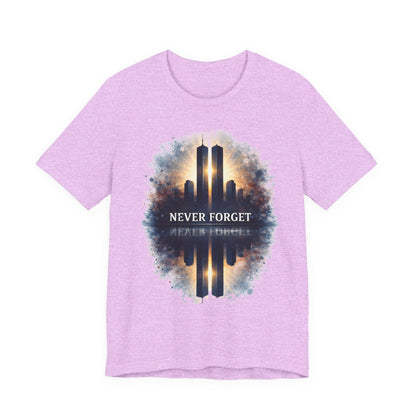 9/11 Never Forget Tee — World Trade Center Memorial Shirt
