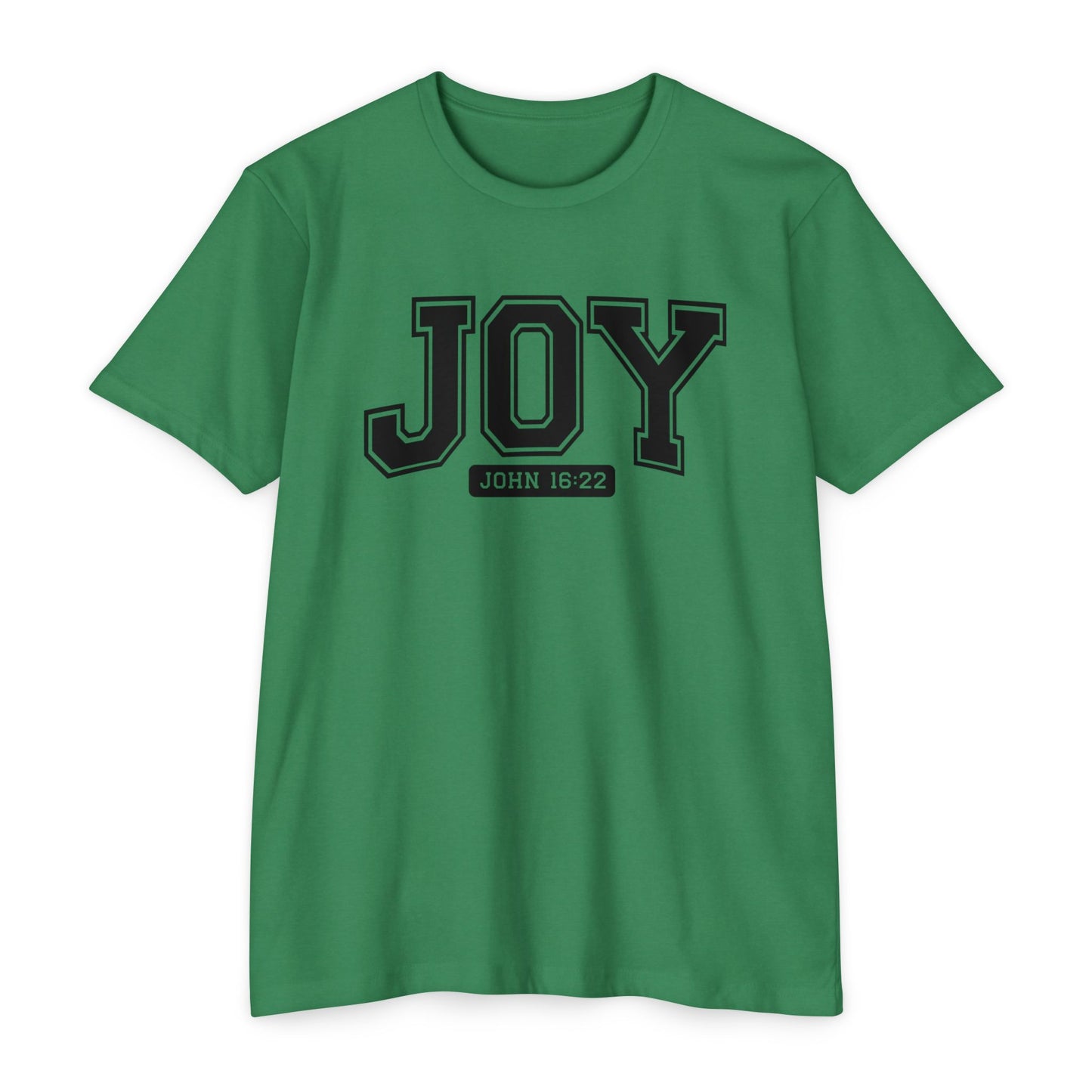 Joy T-Shirt – Christian Scripture John 16:22 College-Style Tee