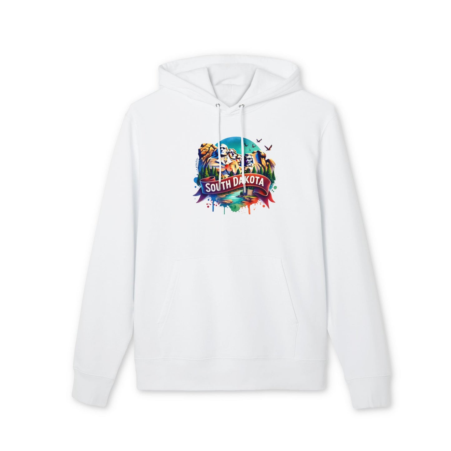 South Dakota Hoodie — Colorful Mount Rushmore Travel Sweatshirt