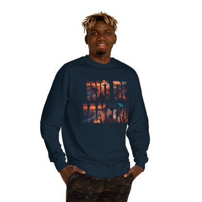 Rio de Janeiro Graphic Sweatshirt — Sunset Typography Travel Crewneck