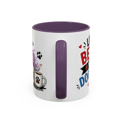 Dog and Cat Coffee Mug — 'This Is My Healer I'm A Cat' Cute Pet Lover Accent Mug (11/15oz)