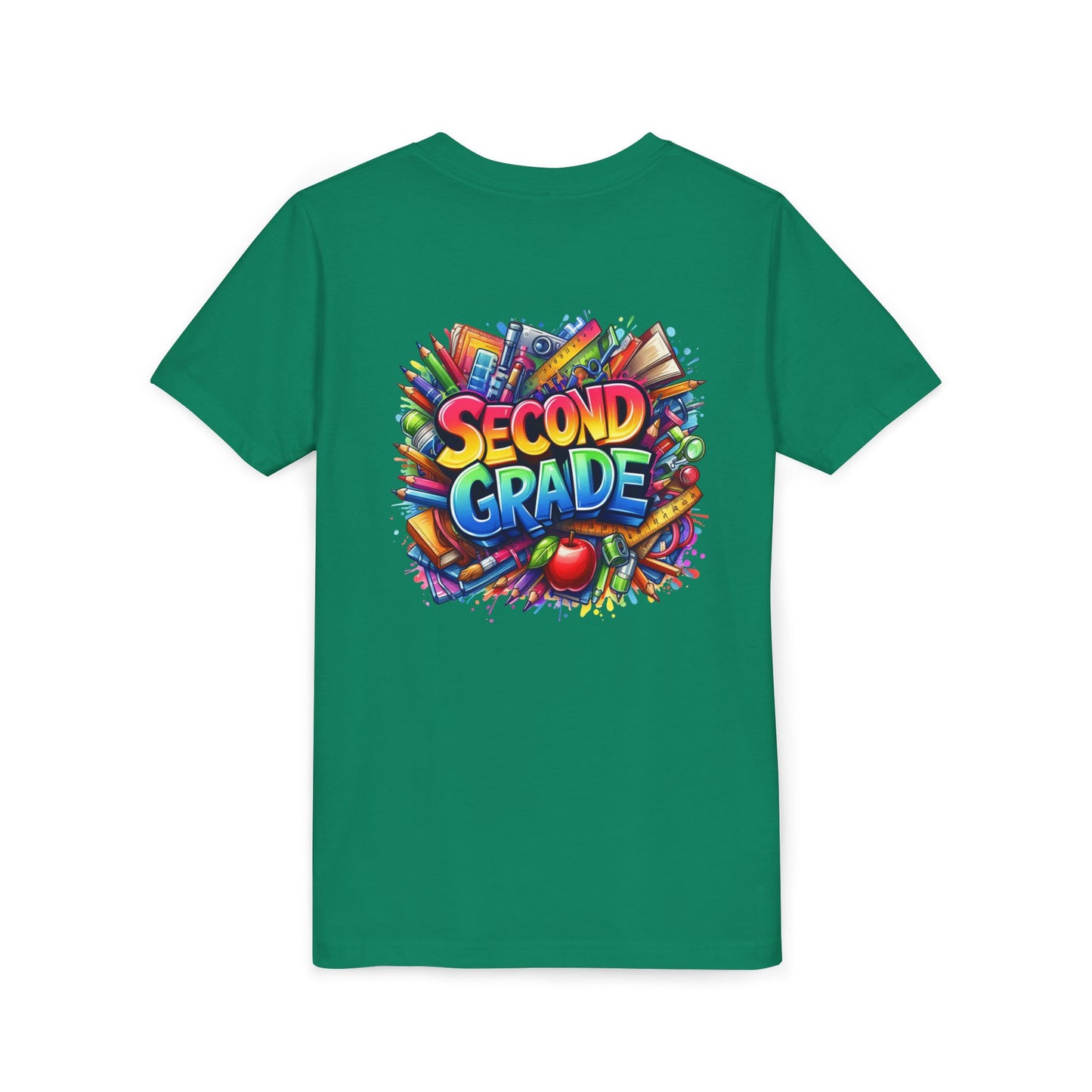 Second Grade Youth Tee — Colorful Back-to-School Kids T-Shirt