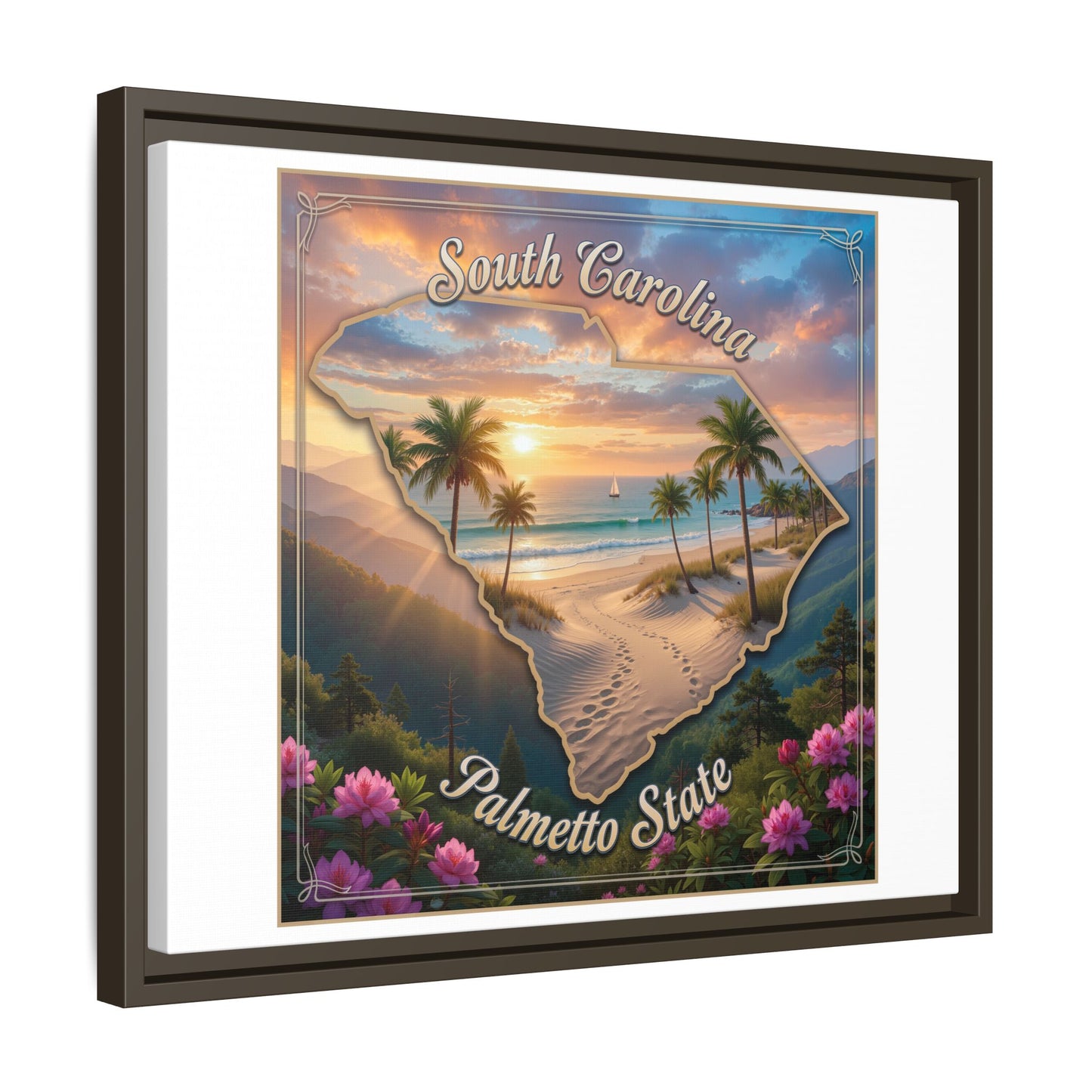 Matte Canvas, Framed (Multi-color)