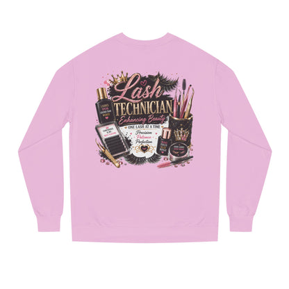 Lash Technician Crewneck Sweatshirt – Beauty Tools Graphic