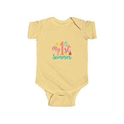 My 1st Summer Infant Bodysuit – Baby Milestone Romper