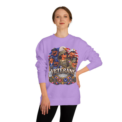 Veterans Tribute Sweatshirt — Patriotic Military Veteran Crewneck