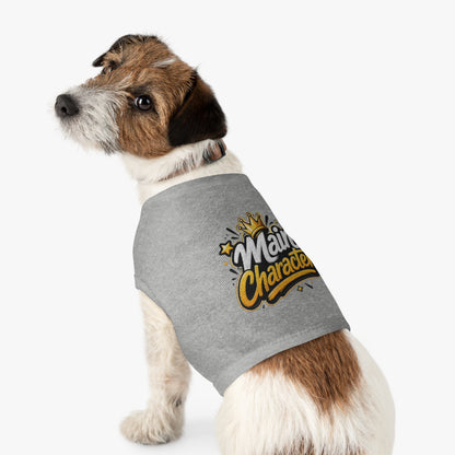Main Character Pet Tank Top – Cute Crown Graphic Dog & Cat Tee