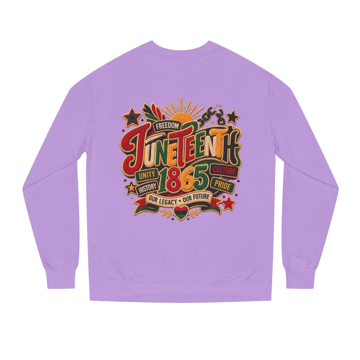 Juneteenth 1865 Sweatshirt — Unity, Freedom & Pride Crewneck