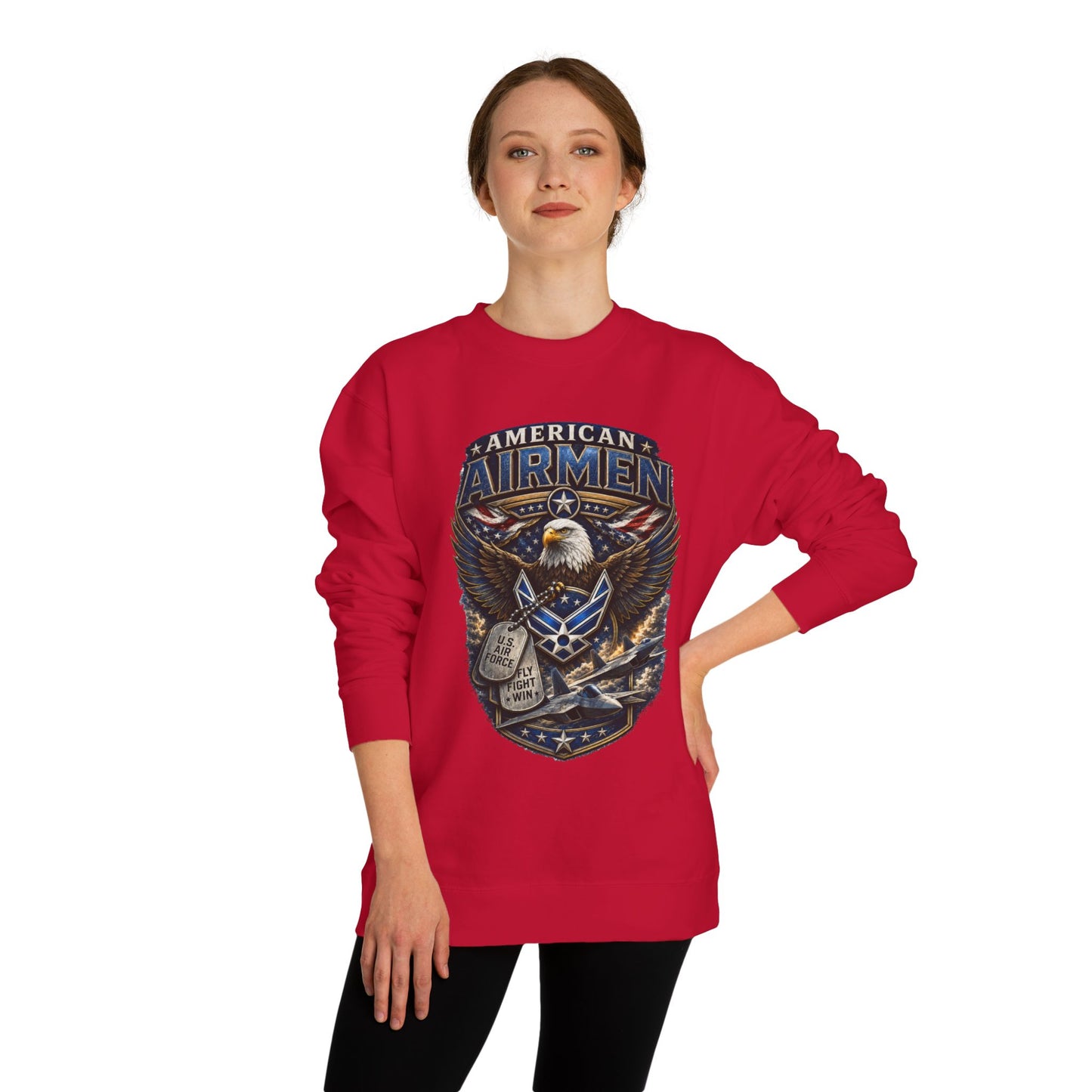 American Airmen Eagle Sweatshirt — Patriotic Air Force Crewneck