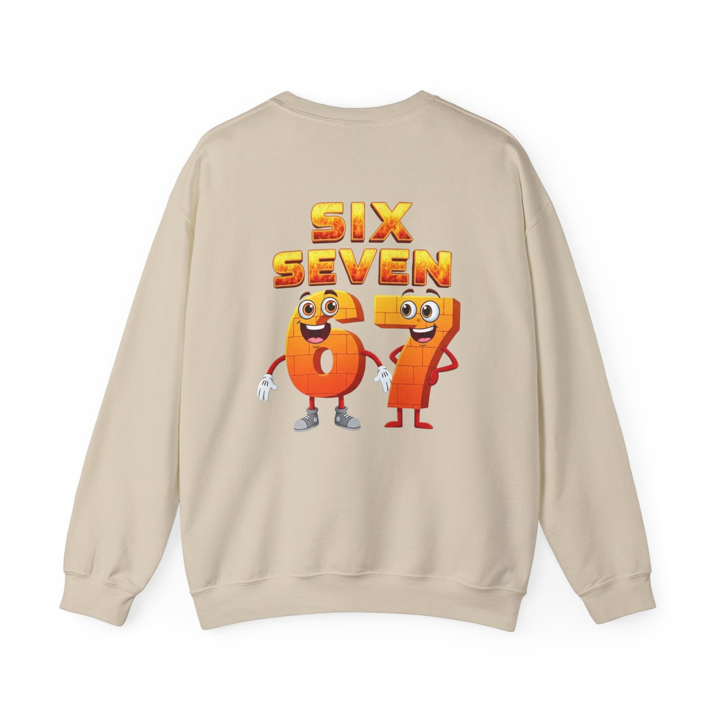 Six Seven 67 Cartoon Graphic Sweatshirt