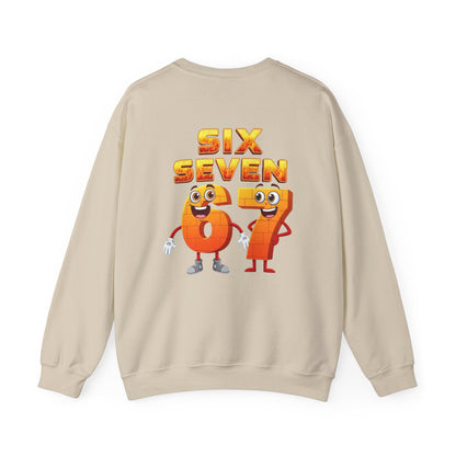 Six Seven 67 Cartoon Graphic Sweatshirt