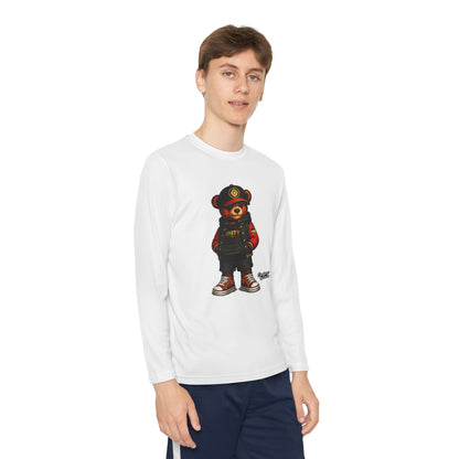 Youth Long Sleeve Tee — Streetwear Teddy Bear Graphic