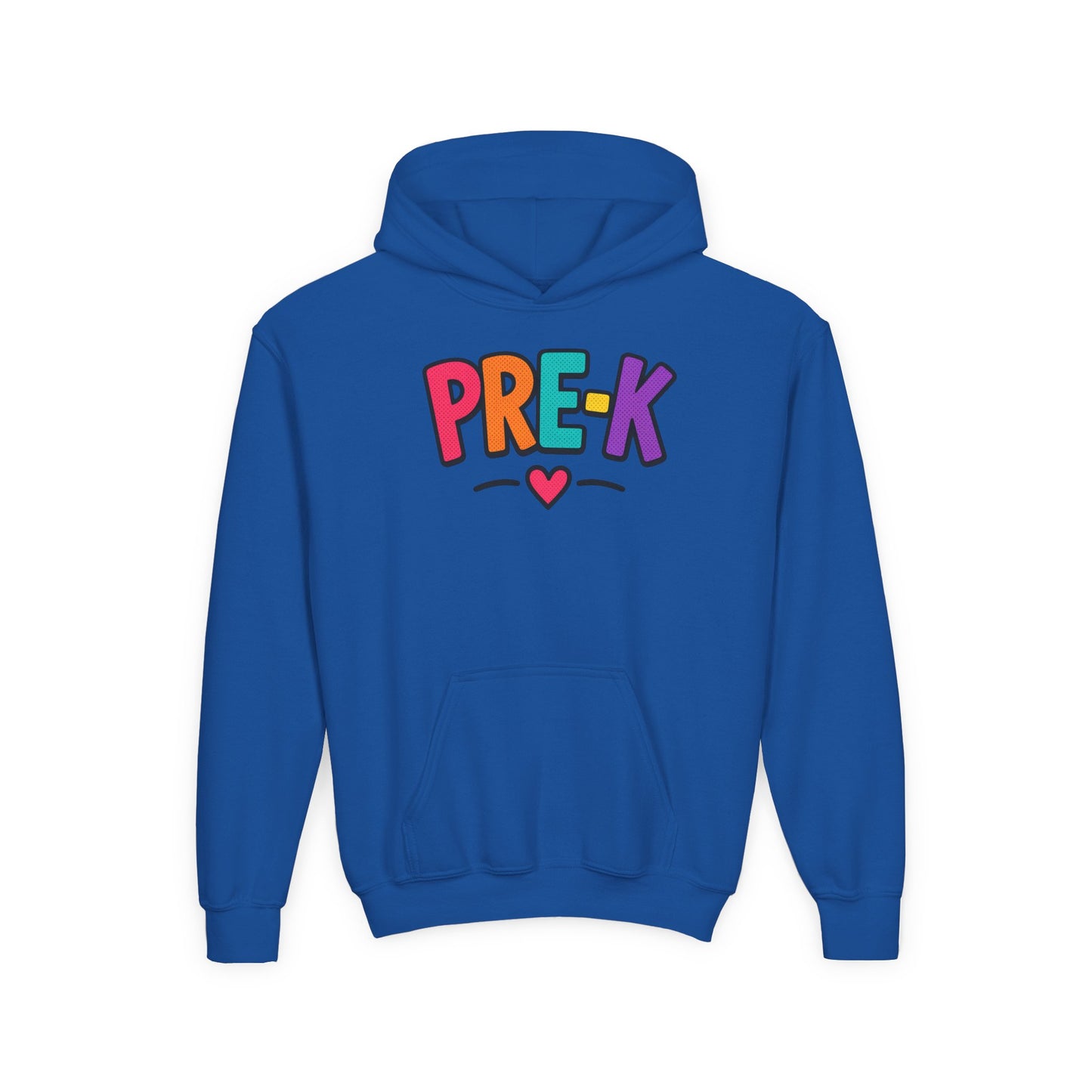 Pre-K Kids Hoodie — Colorful Cute Pre-K School Hooded Sweatshirt for Toddlers