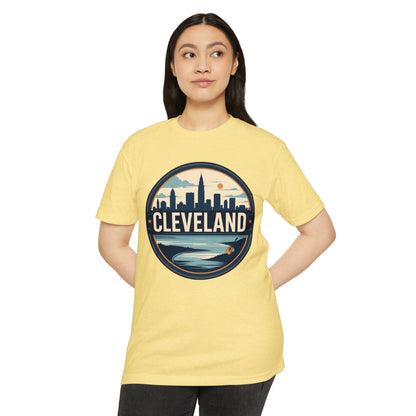 Cleveland Skyline T-Shirt — Retro Waterfront City Graphic