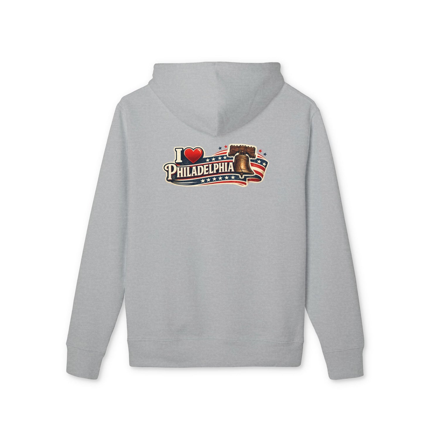 I  Philadelphia Hoodie — Vintage Liberty Bell & American Flag Sweatshirt