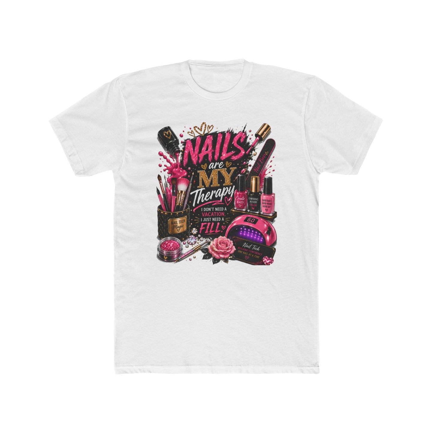 Nails Are My Therapy T-Shirt — Nail Tech & Manicurist Graphic Tee