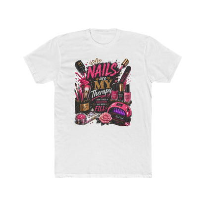 Nails Are My Therapy T-Shirt — Nail Tech & Manicurist Graphic Tee
