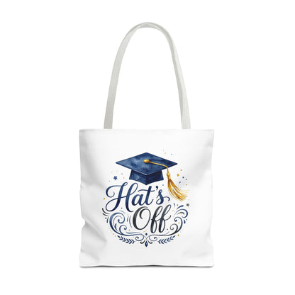 Graduation Tote Bag "Hats Off" — Cap & Tassel Celebration Tote