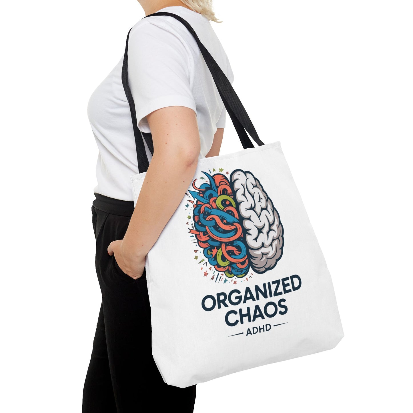ADHD Tote Bag — "Organized Chaos" Brain Design