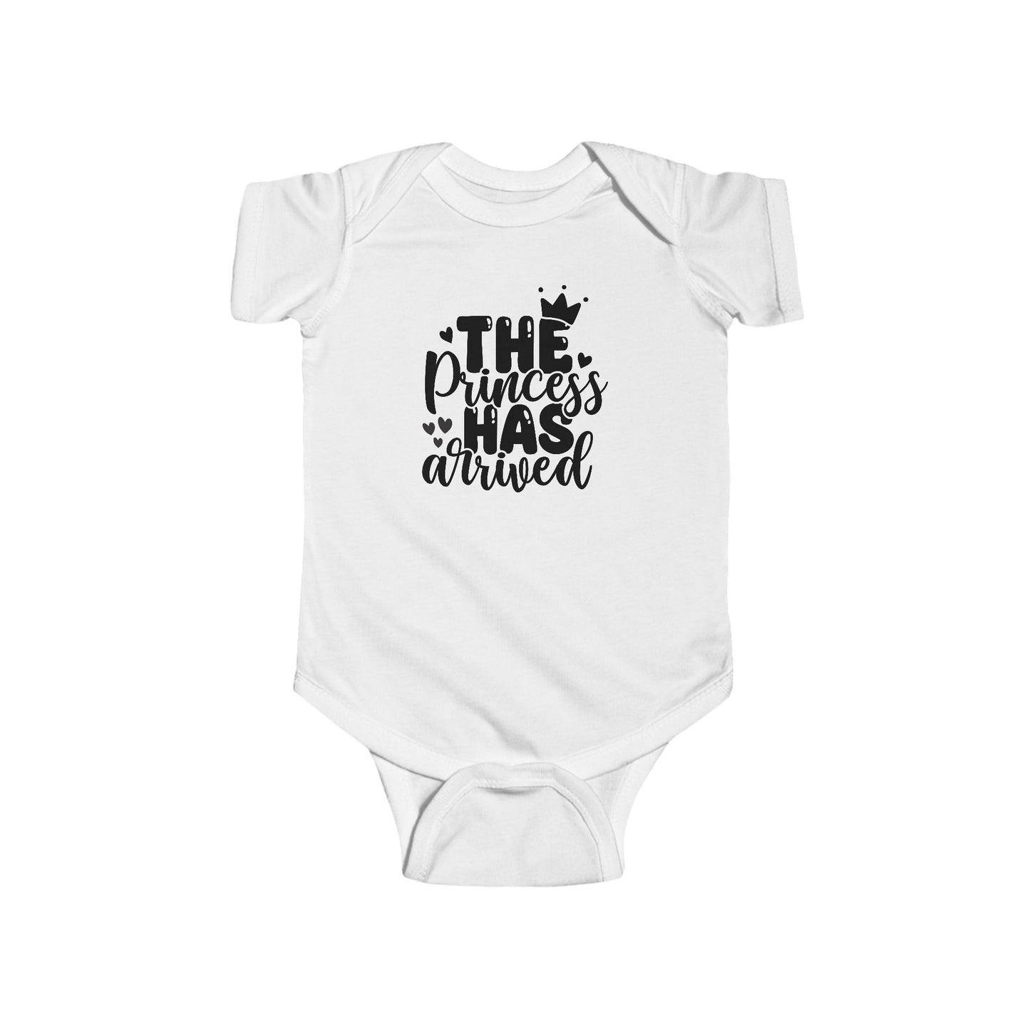 Baby Bodysuit - "The Princess Has Arrived" Newborn Onesie