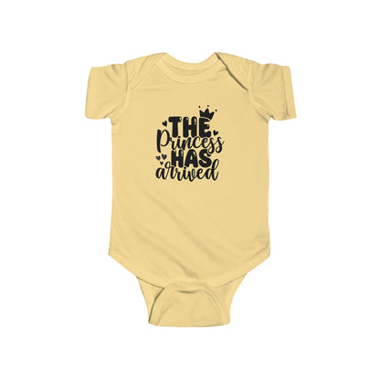 Baby Bodysuit - "The Princess Has Arrived" Newborn Onesie