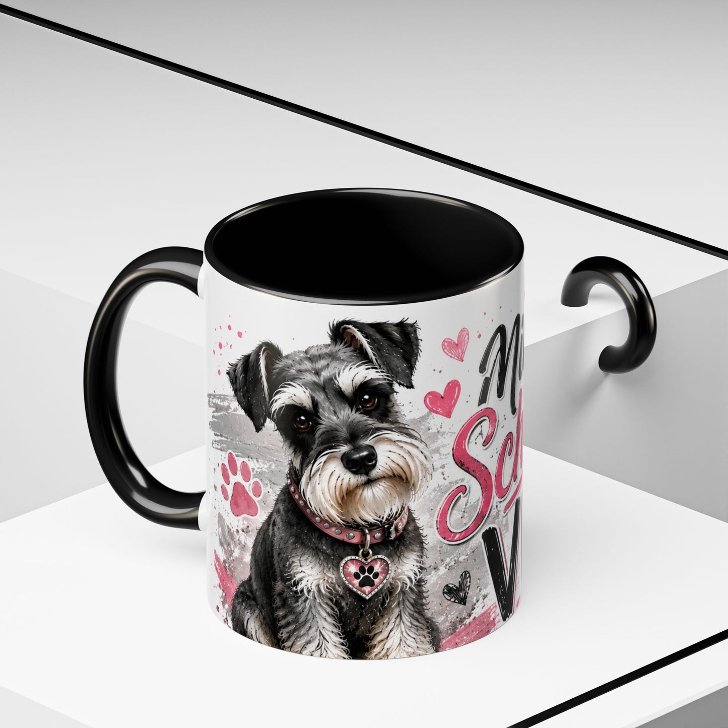 Miniature Schnauzer Vibes Accent Coffee Mug – 11/15oz